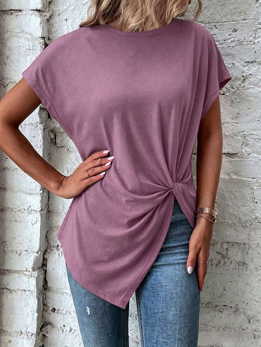 Blusa de Manga Curta com Torção Frontal IMG 60