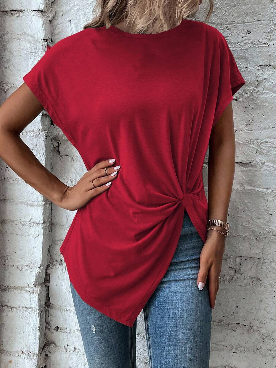 Blusa de Manga Curta com Torção Frontal IMG 9