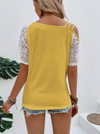 Blusa de Ombro Assimétrico com Renda IMG 62