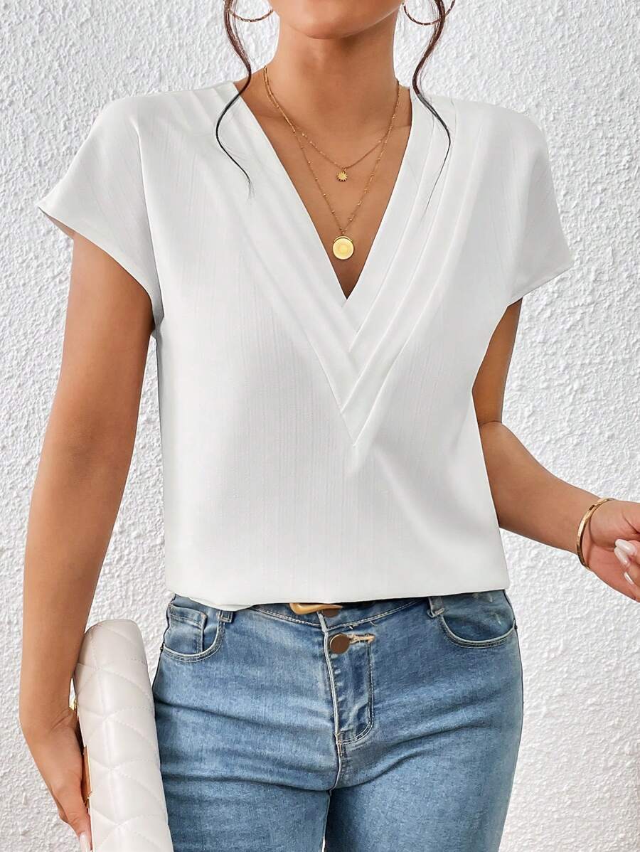 Blusa Decote V com Manga Morcego IMG 1