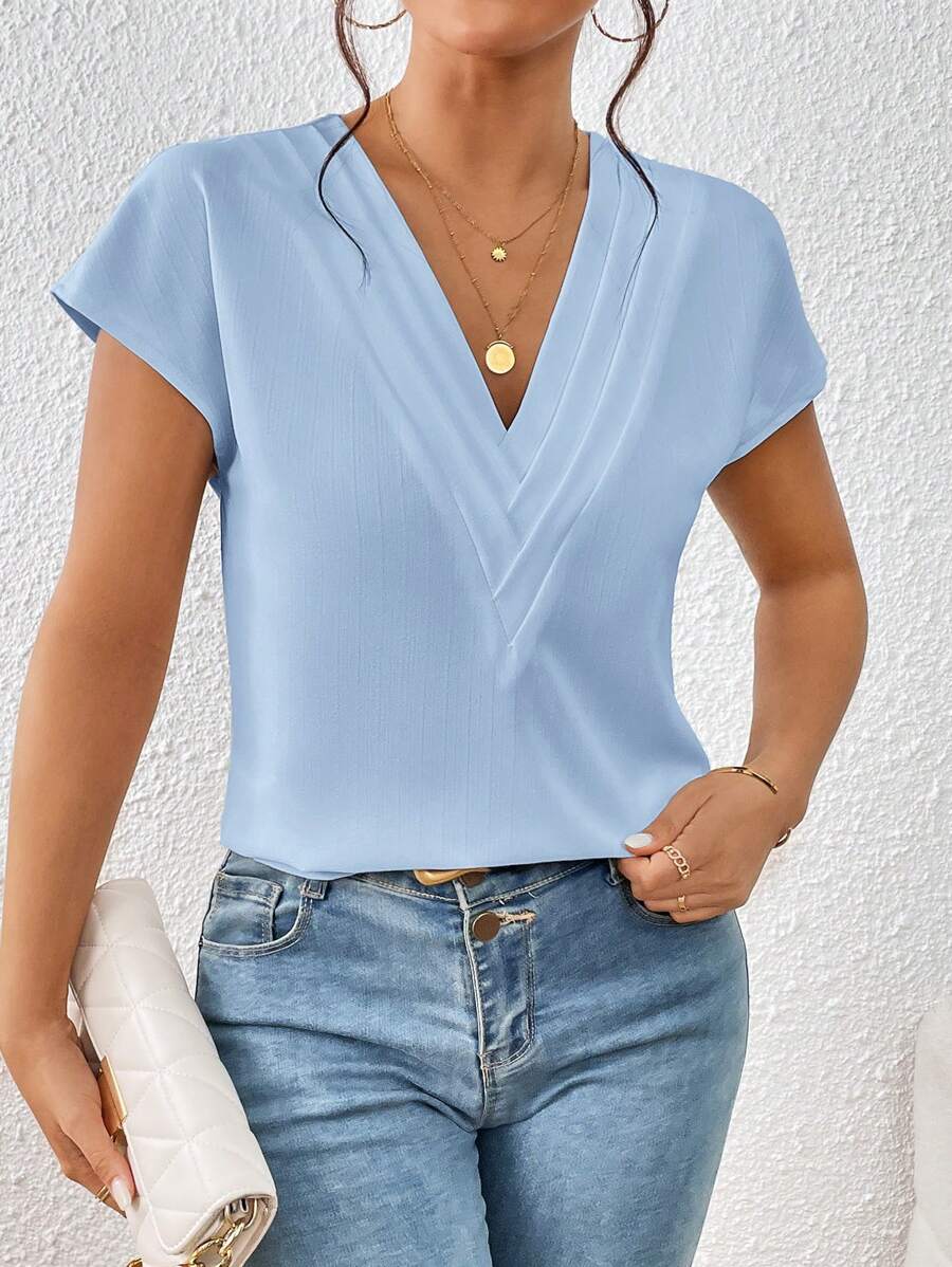 Blusa Decote V com Manga Morcego IMG 15