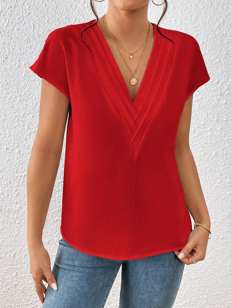 Blusa Decote V com Manga Morcego IMG 24