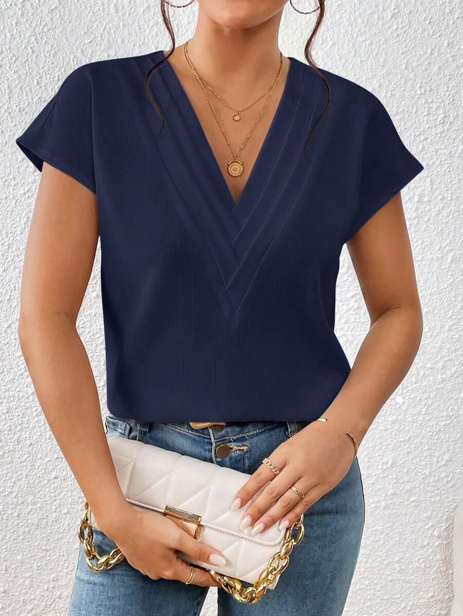 Blusa Decote V com Manga Morcego IMG 28