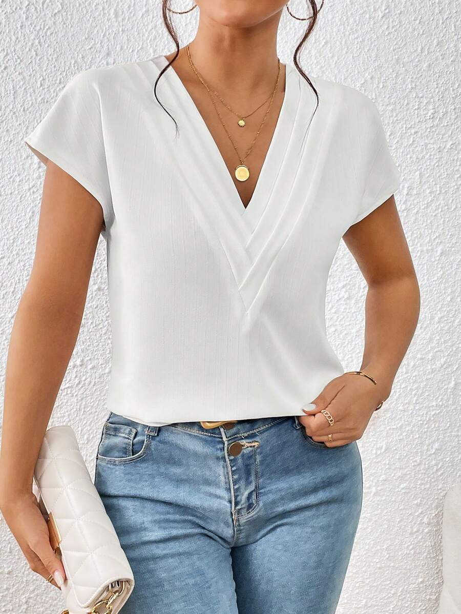 Blusa Decote V com Manga Morcego IMG 3