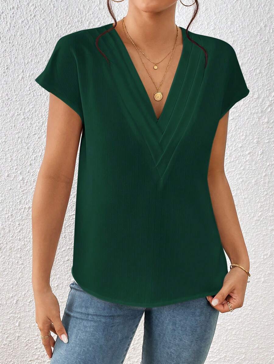Blusa Decote V com Manga Morcego IMG 36