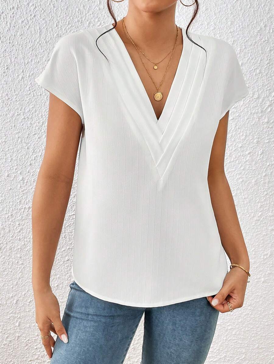 Blusa Decote V com Manga Morcego IMG 5