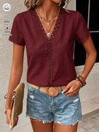 Blusa Decote V com Renda IMG 18