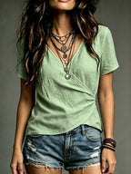 Blusa Decote V com Transpasse Frontal IMG 11