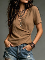 Blusa Decote V com Transpasse Frontal IMG 8