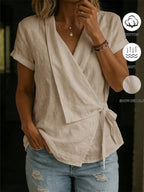 Blusa Decote V Transpassado com Amarração IMG 14