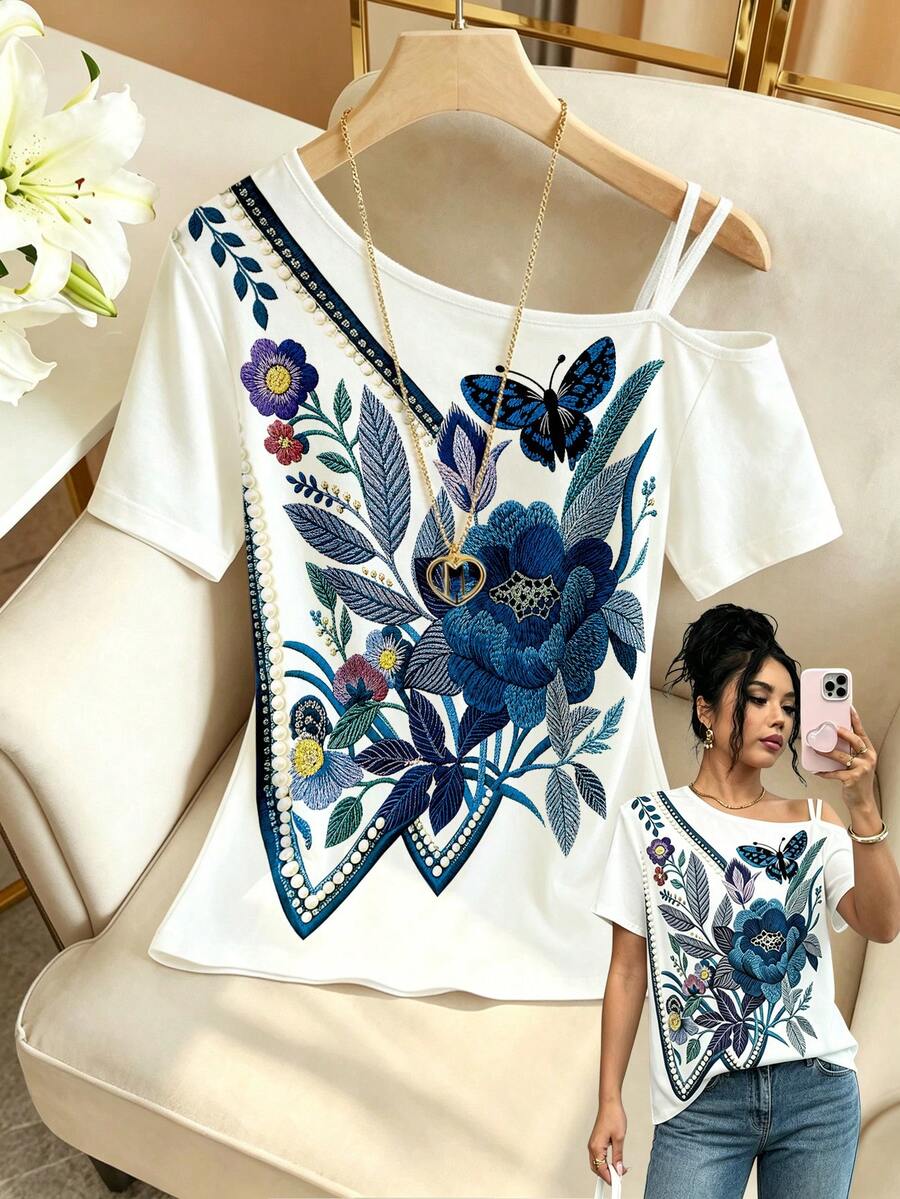 Blusa Estampada com Ombros à Mostra IMG 18