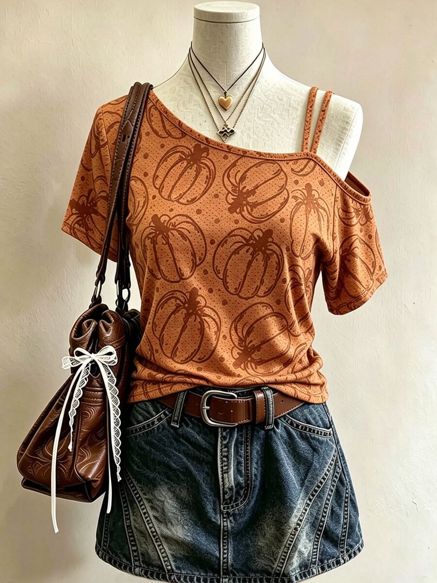 Blusa Estampada com Ombros à Mostra IMG 47