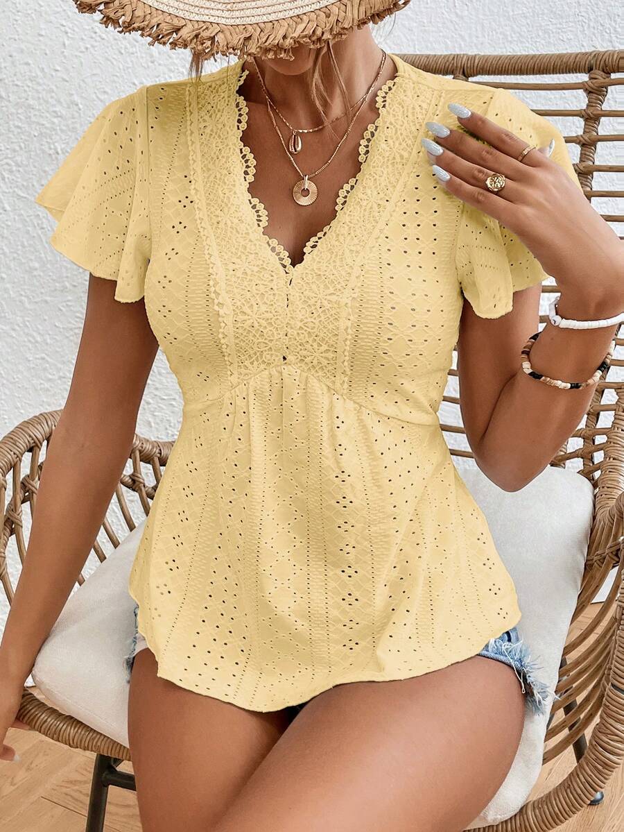 Blusa Peplum com Bordado e Renda IMG 10
