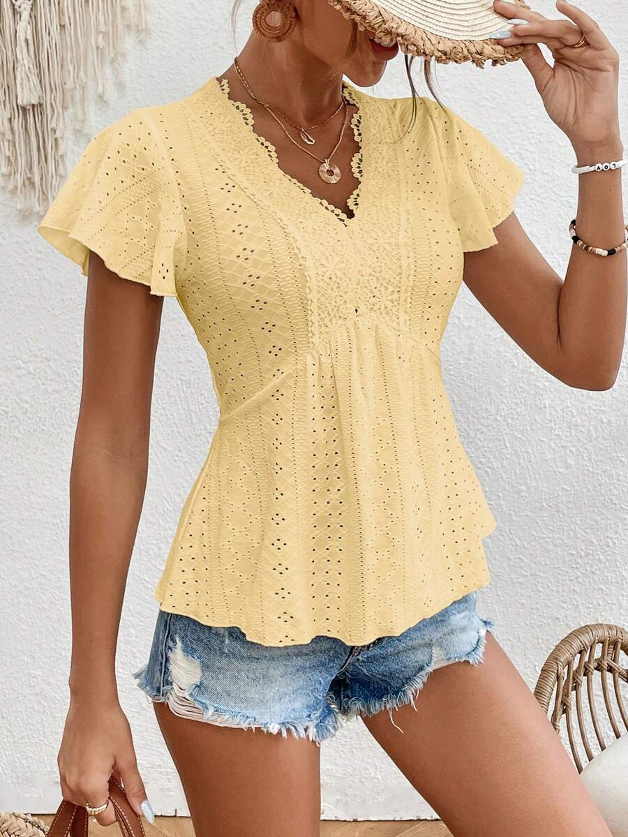 Blusa Peplum com Bordado e Renda IMG 11
