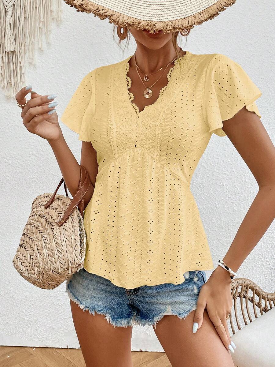 Blusa Peplum com Bordado e Renda IMG 14