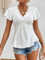 Blusa Peplum com Bordado e Renda IMG 6