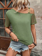Camiseta Assimétrica de Manga Curta IMG 28