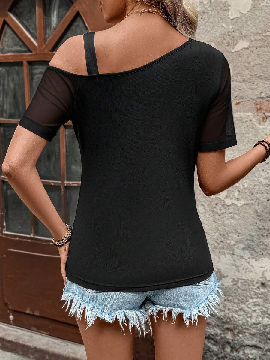 Camiseta Assimétrica em Malha IMG 2
