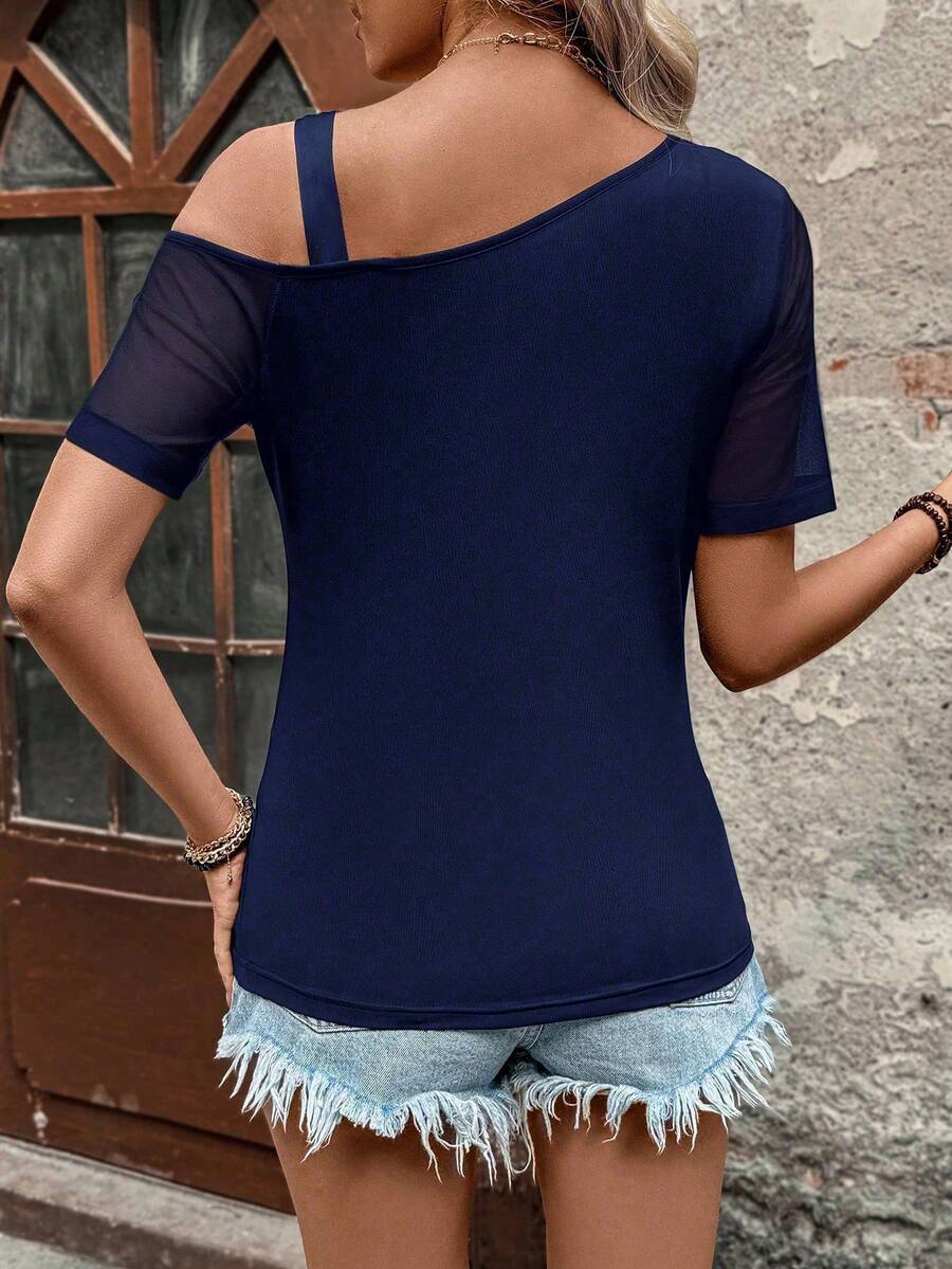 Camiseta Assimétrica em Malha IMG 32