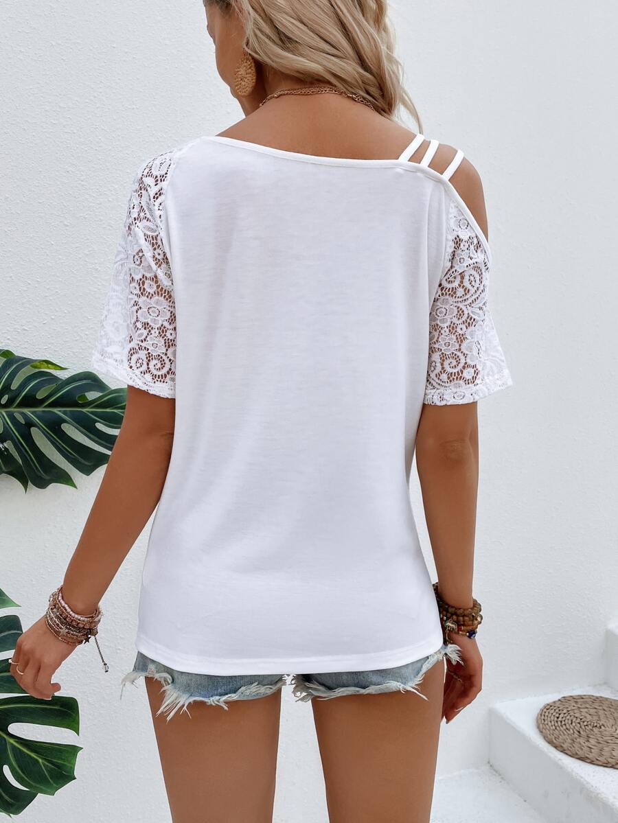 Camiseta Assimétrica em Malha Jacquard IMG 16