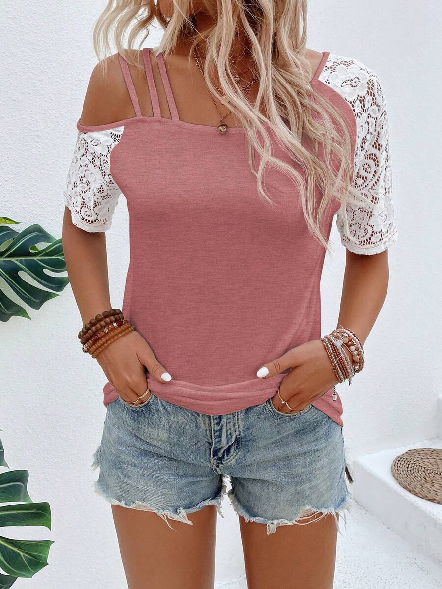 Camiseta Assimétrica em Malha Jacquard IMG 30