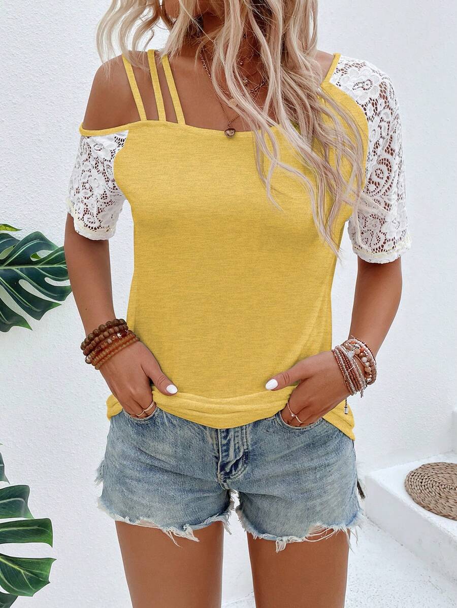 Camiseta Assimétrica em Malha Jacquard IMG 63