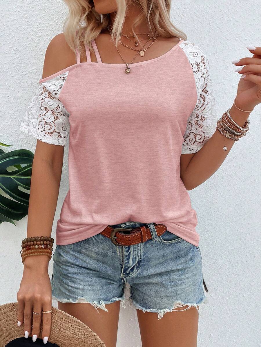 Camiseta Assimétrica em Malha Jacquard IMG 67