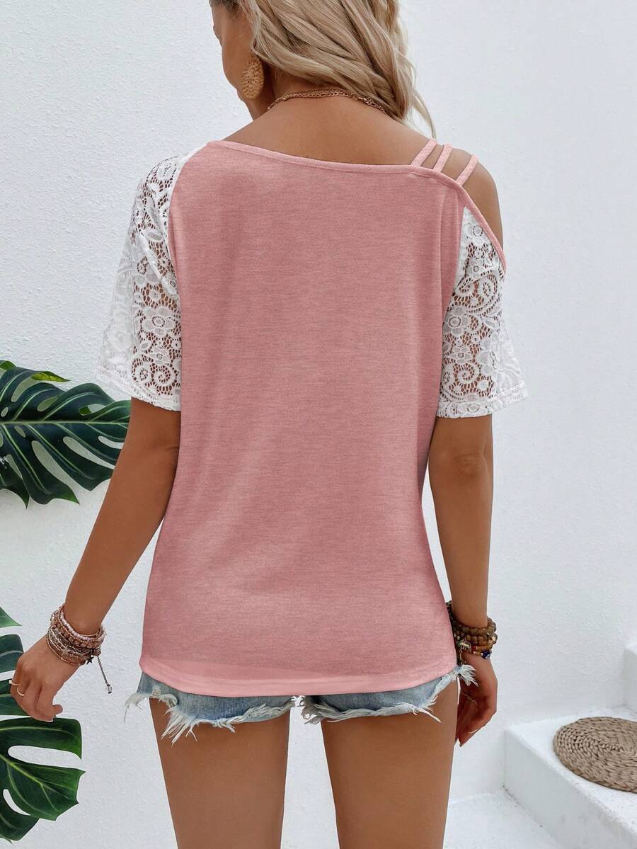 Camiseta Assimétrica em Malha Jacquard IMG 68