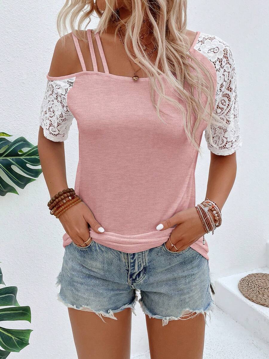 Camiseta Assimétrica em Malha Jacquard IMG 69