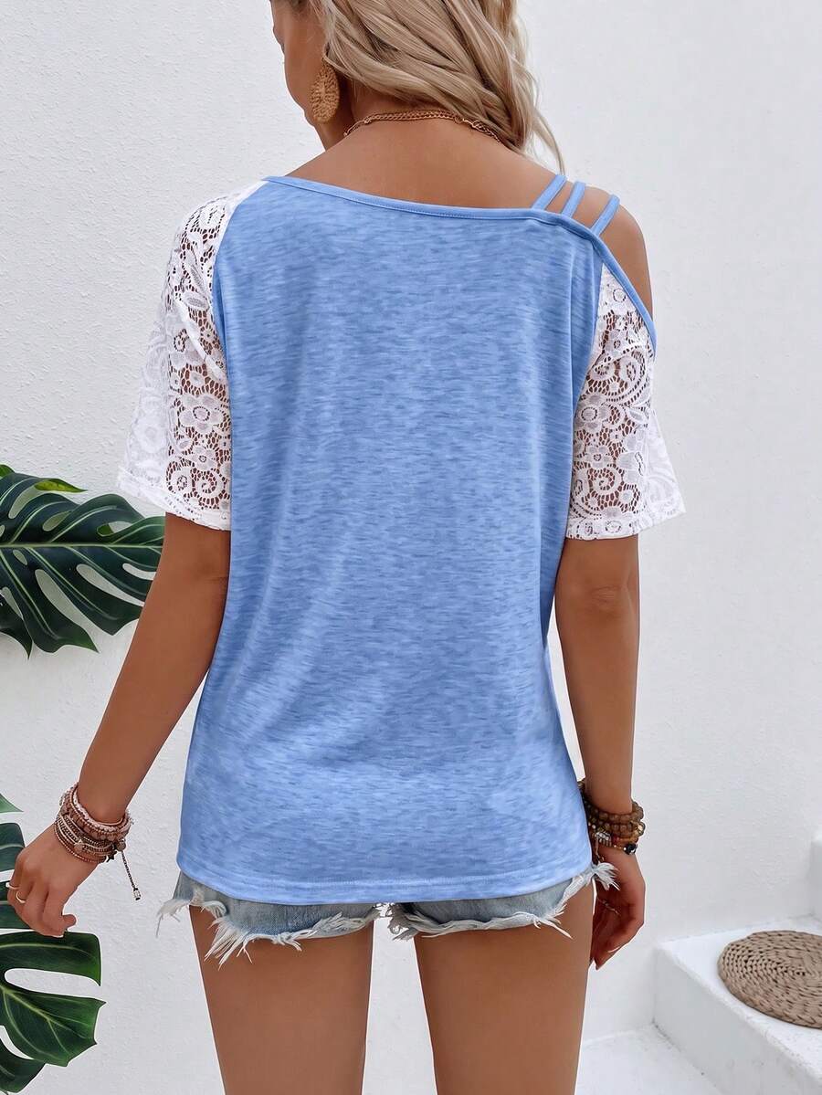 Camiseta Assimétrica em Malha Jacquard IMG 80