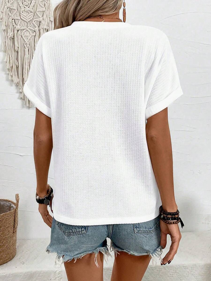 Camiseta Básica Decote V e Manga Curta IMG 32