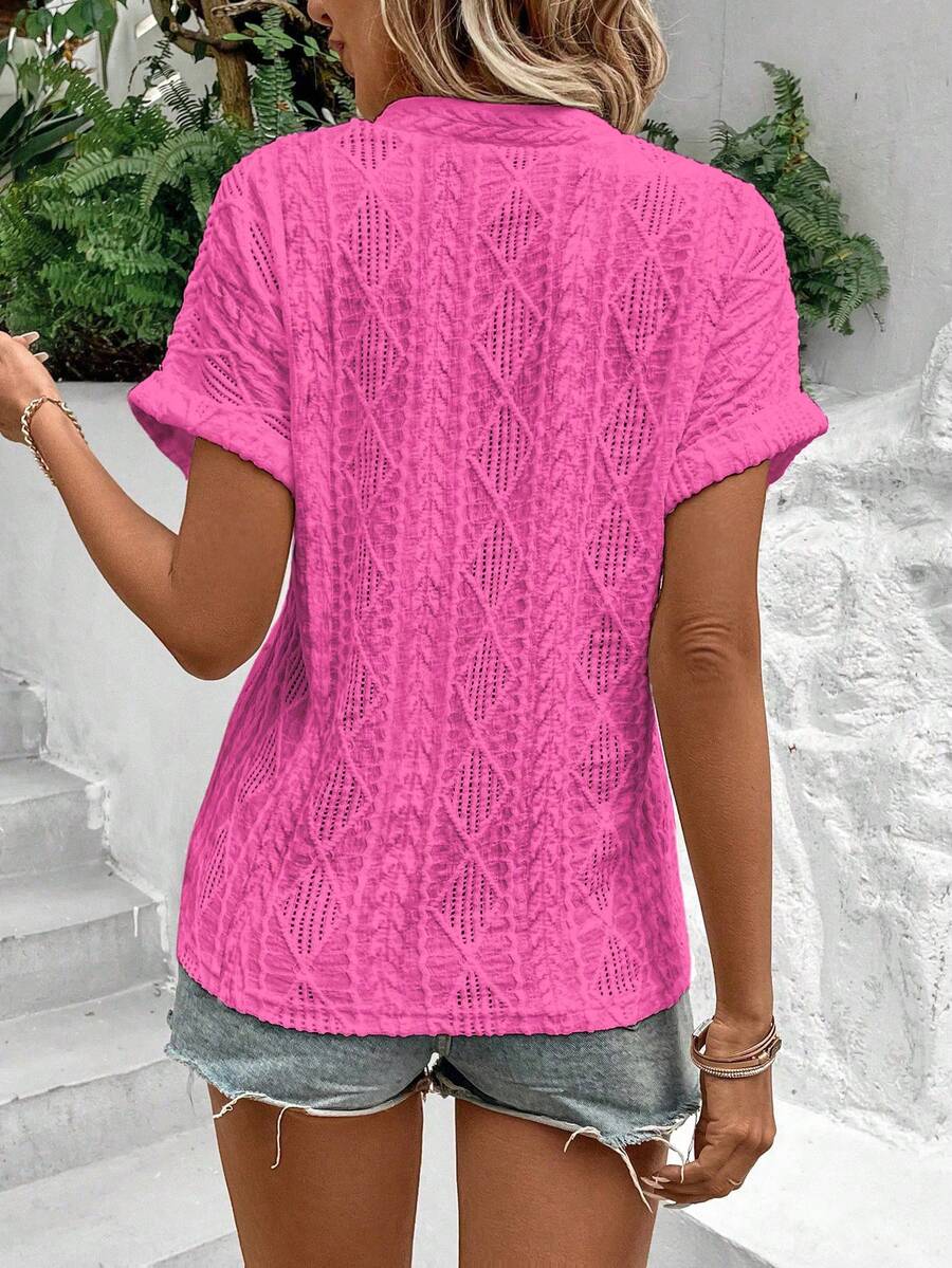 Camiseta Básica Decote V e Manga Curta IMG 52