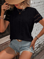 Camiseta com Bordado e Acabamento Ondulado IMG 15