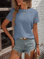 Camiseta com Bordado e Acabamento Ondulado IMG 25
