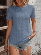Camiseta com Bordado e Acabamento Ondulado IMG 27