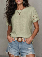 Camiseta com Bordado e Acabamento Ondulado IMG 81