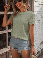 Camiseta com Bordado e Acabamento Ondulado IMG 88