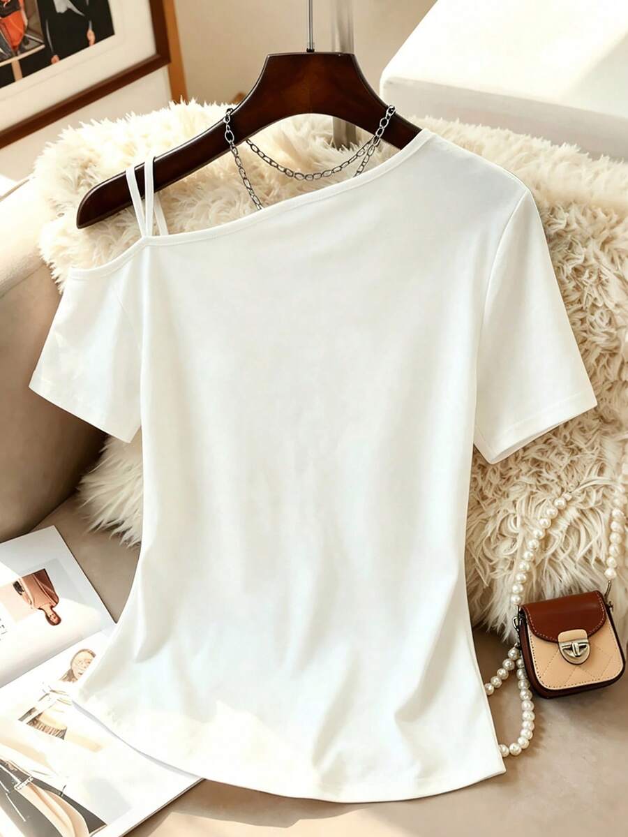 Camiseta com Ombro Descoberto e Alça IMG 19