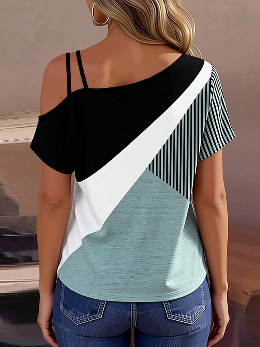 Camiseta com Ombro Descoberto e Alça IMG 2