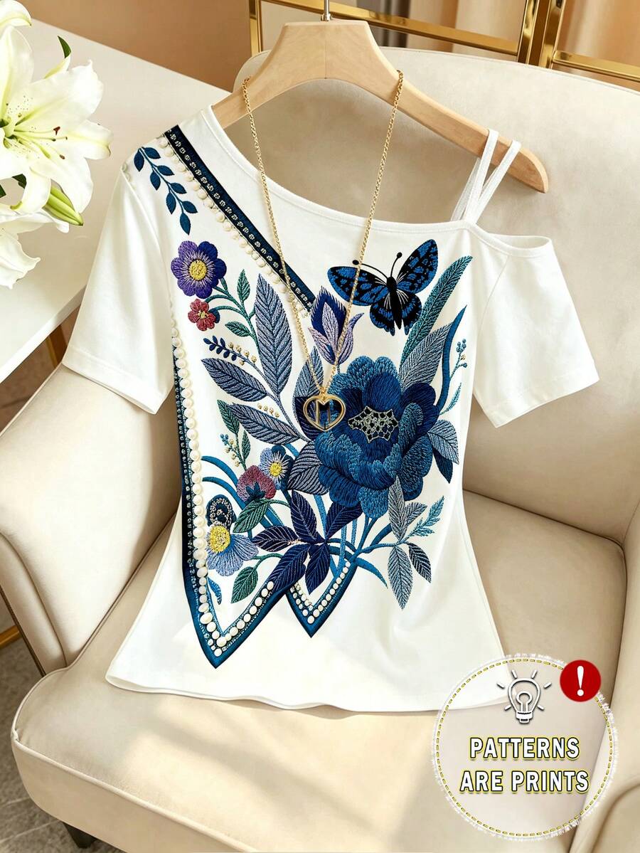 Camiseta com Ombro Descoberto e Alça IMG 20