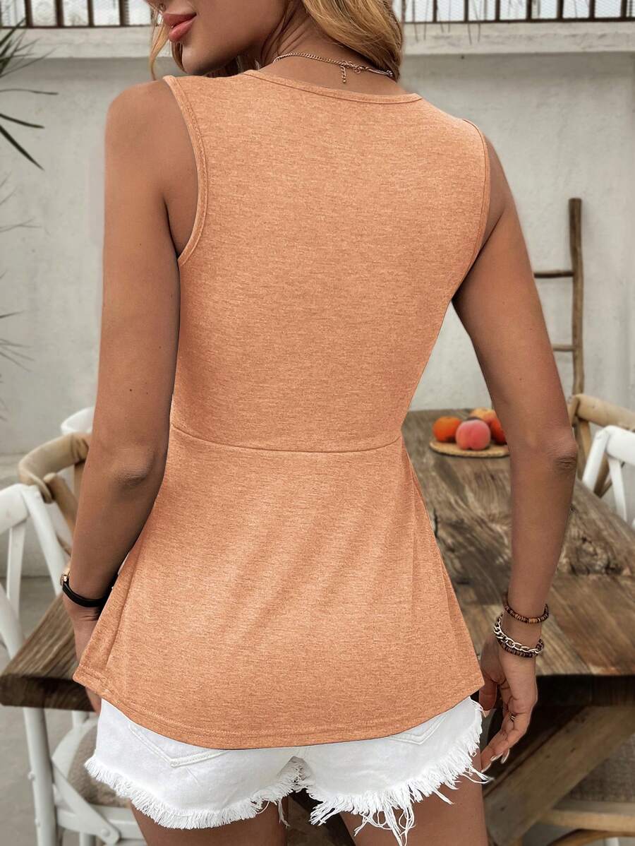 Camiseta Decote V com Franzido Frontal IMG 16