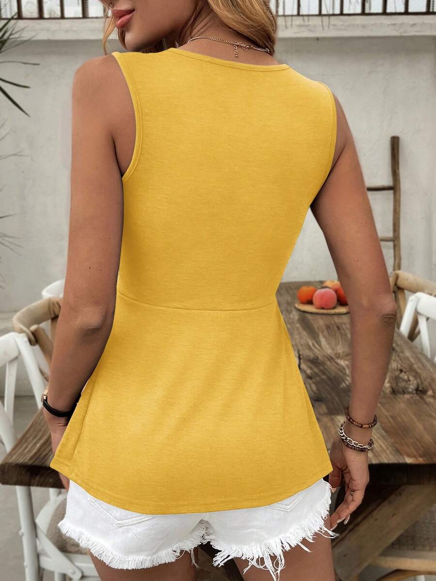 Camiseta Decote V com Franzido Frontal IMG 31