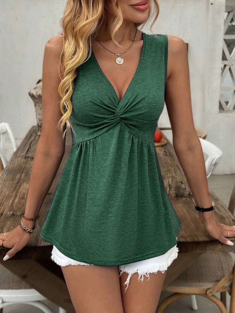 Camiseta Decote V com Franzido Frontal IMG 61