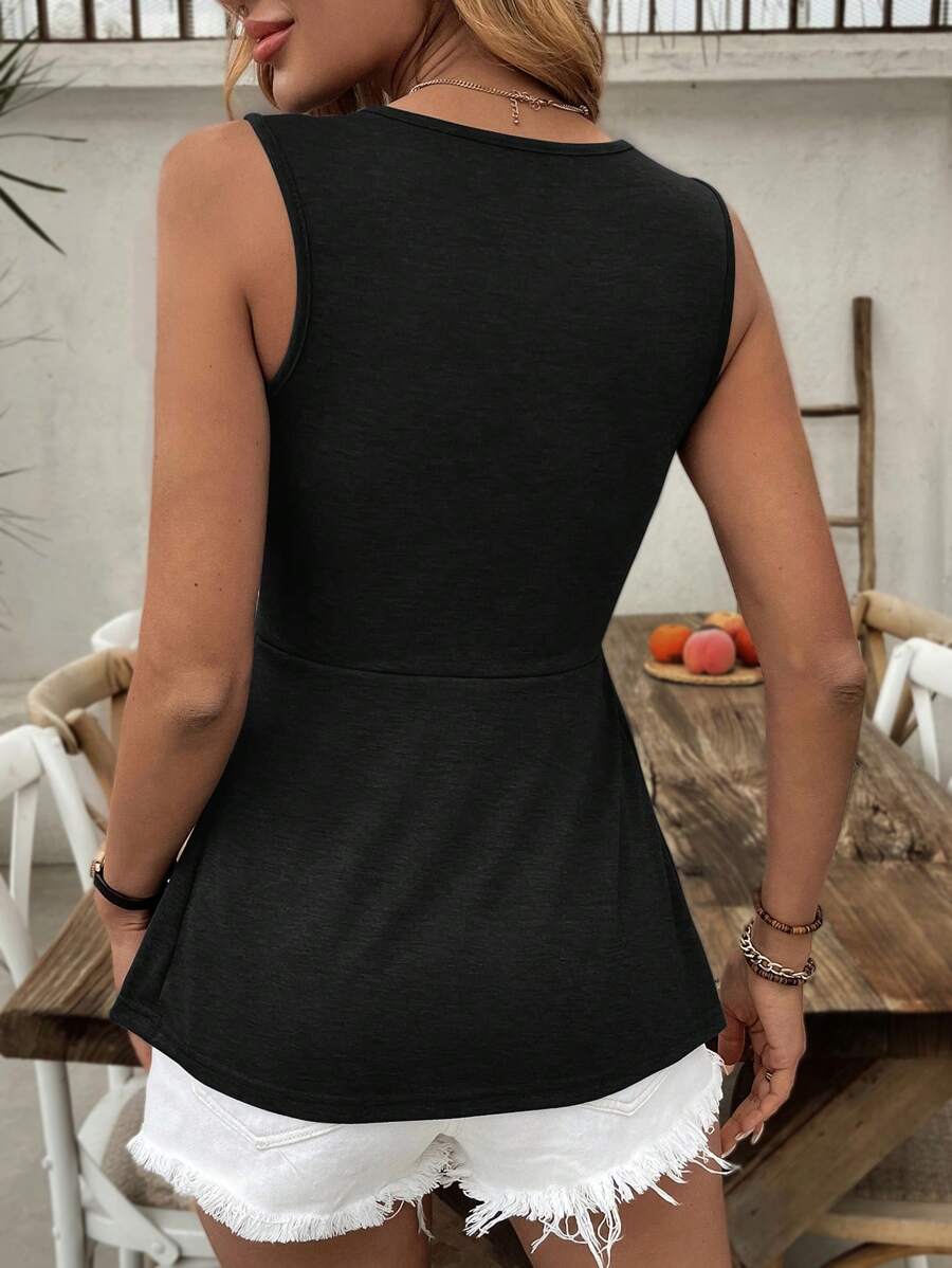 Camiseta Decote V com Franzido Frontal IMG 9