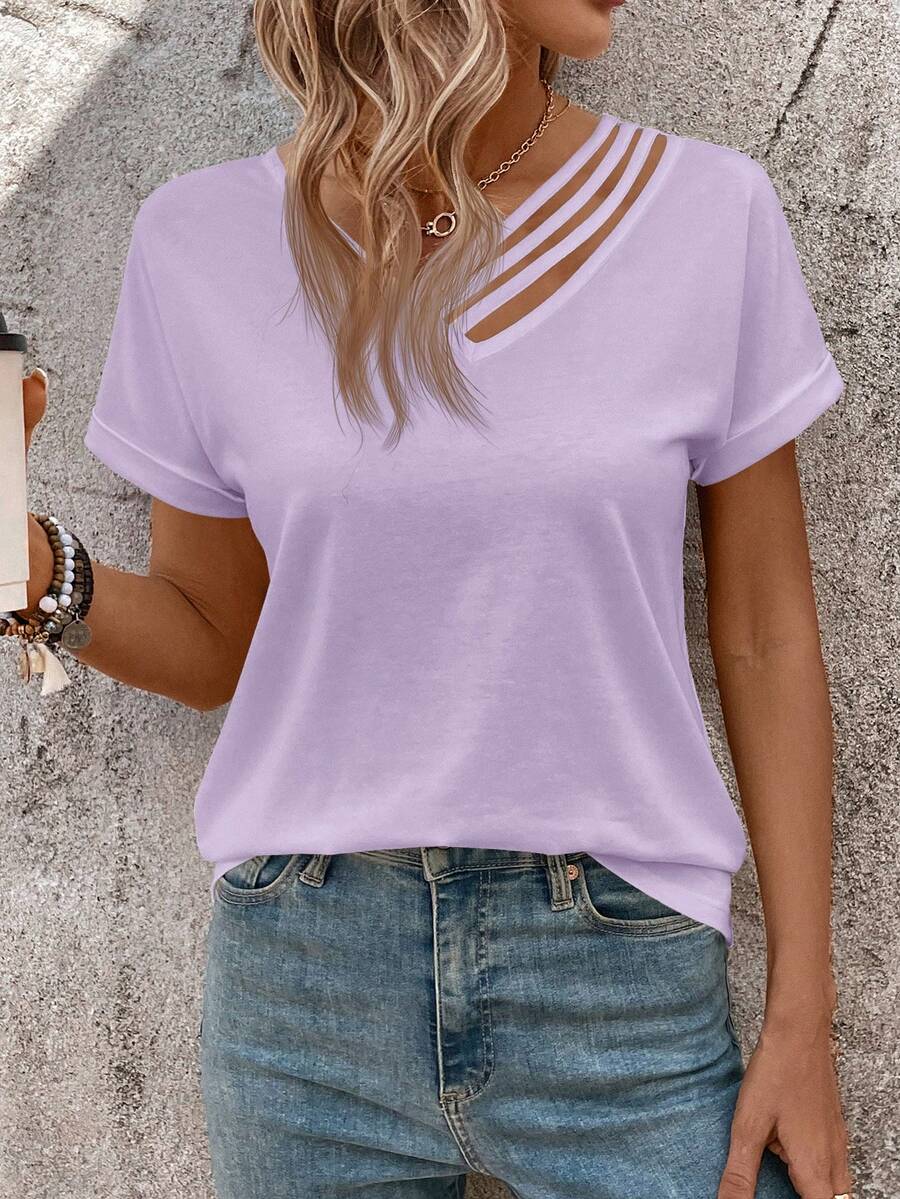 Camiseta Decote V de Manga Curta IMG 25