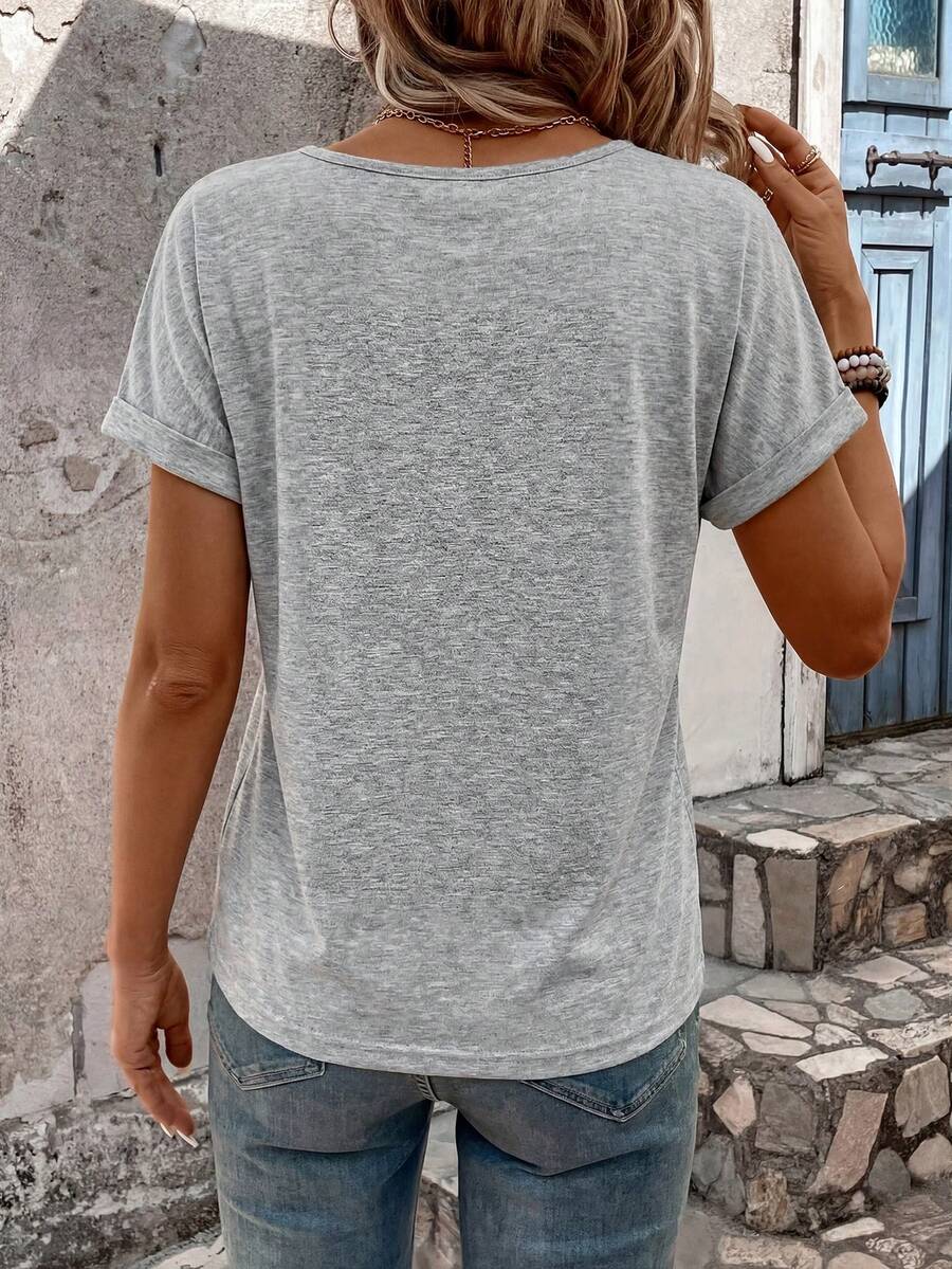 Camiseta Decote V de Manga Curta IMG 29