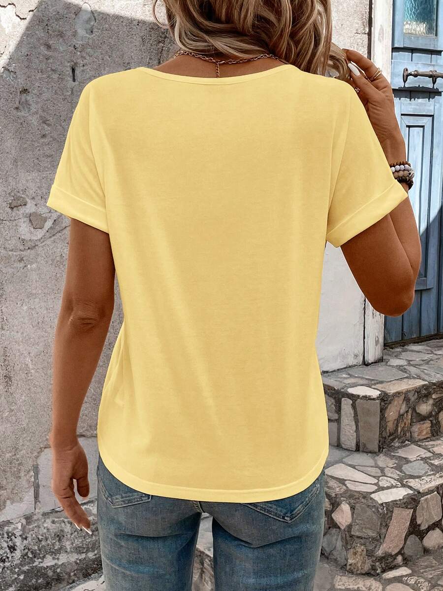 Camiseta Decote V de Manga Curta IMG 36