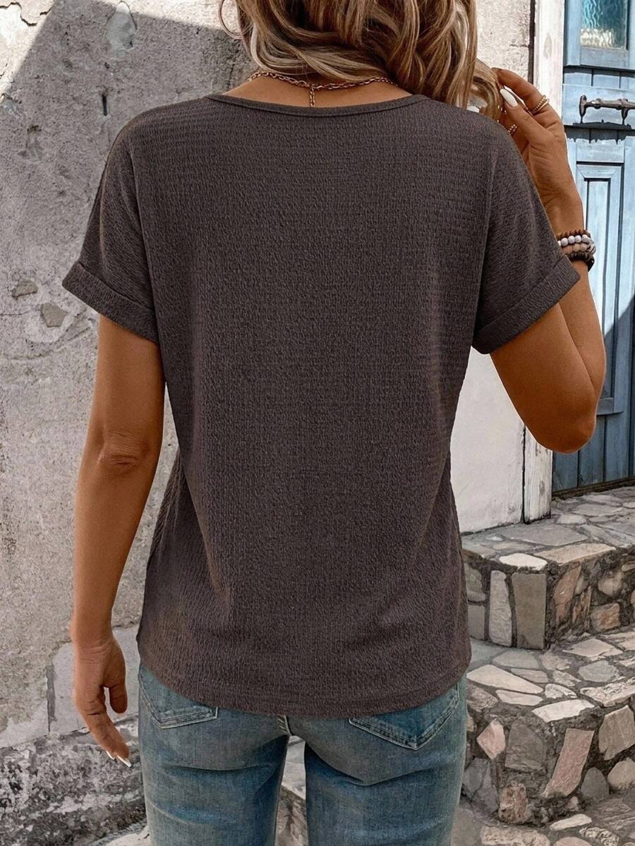 Camiseta Decote V de Manga Curta IMG 50