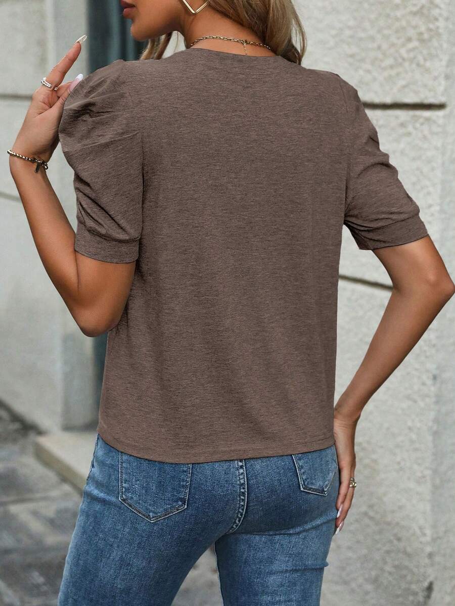 Camiseta Gola Redonda com Manga Bufante IMG 69