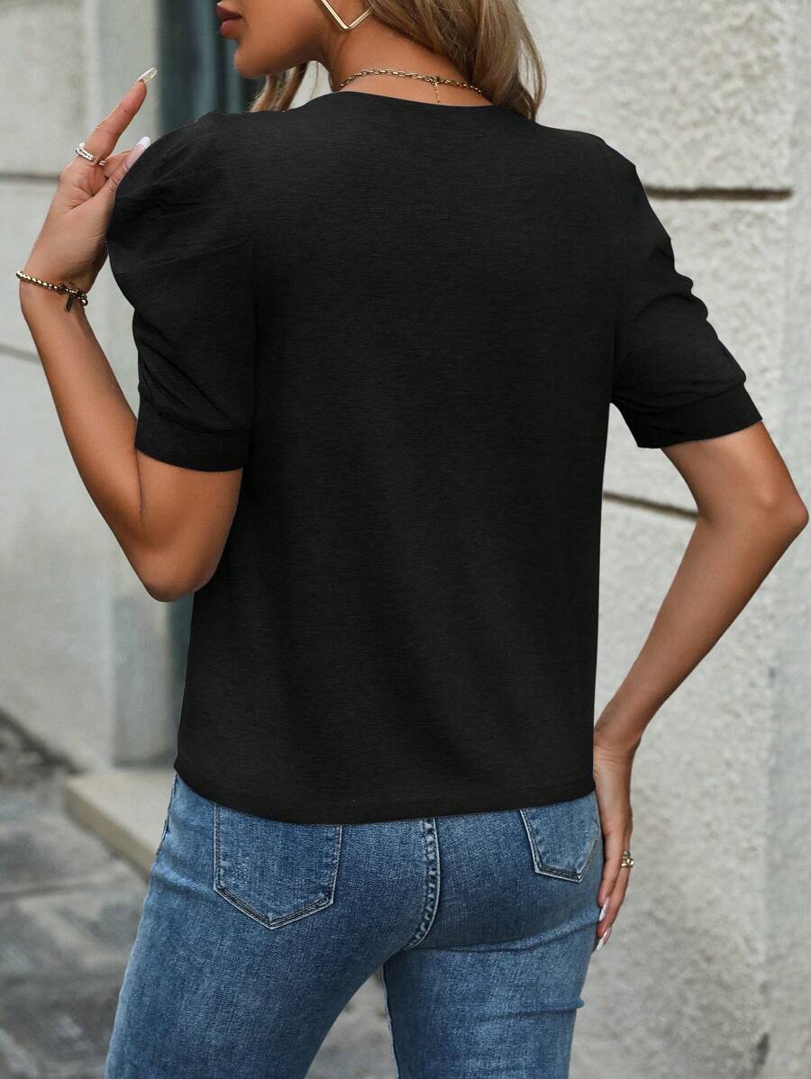 Camiseta Gola Redonda com Manga Bufante IMG 8